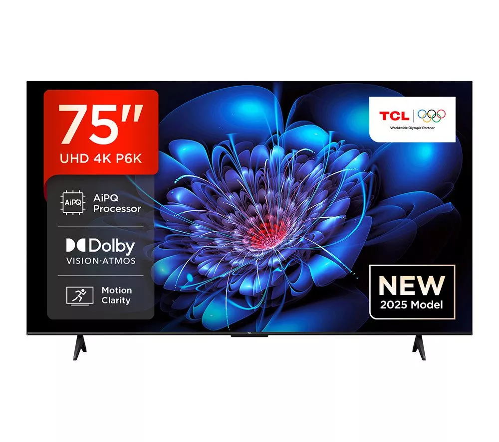 TCL 75P6K-UK 75" Smart 4K Ultra HD HDR LED TV