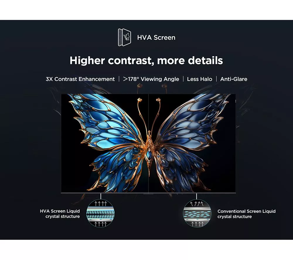 TCL 75P6K-UK 75" Smart 4K Ultra HD HDR LED TV - Image 8