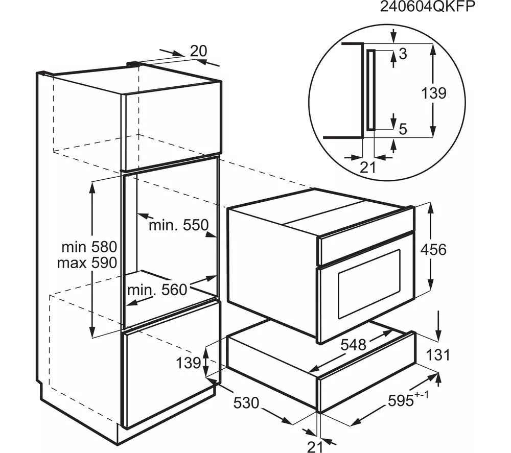 AEG OD8K11B Warming Drawer - Gloss Black - Image 4