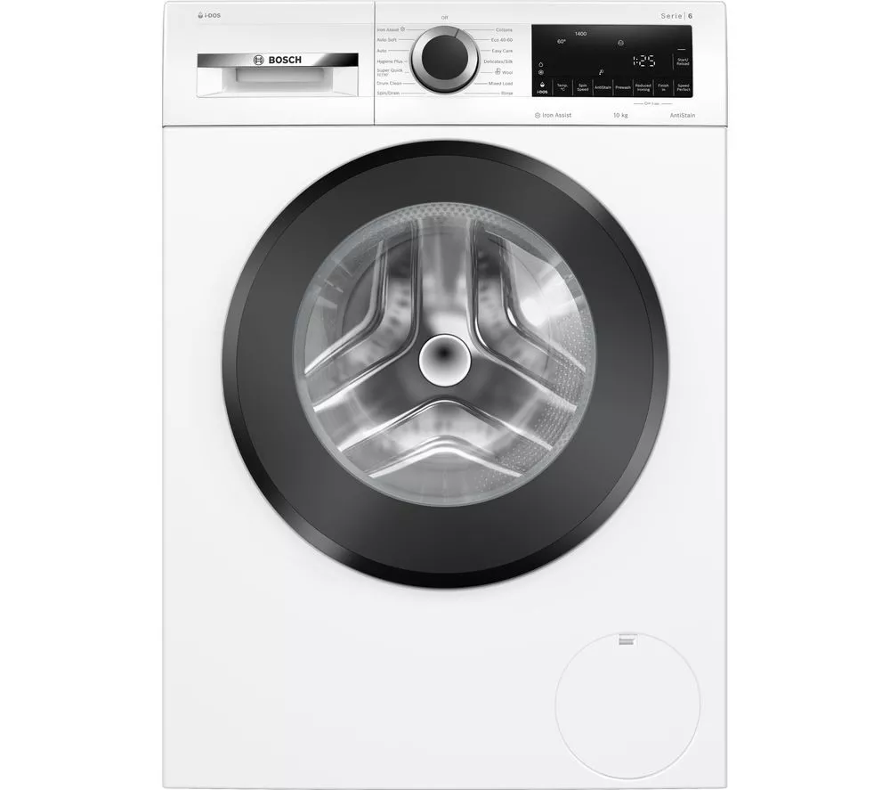 BOSCH Series 6 WGG254F1GB iDos AntiStain 10 kg 1400 Spin Washing Machine - White