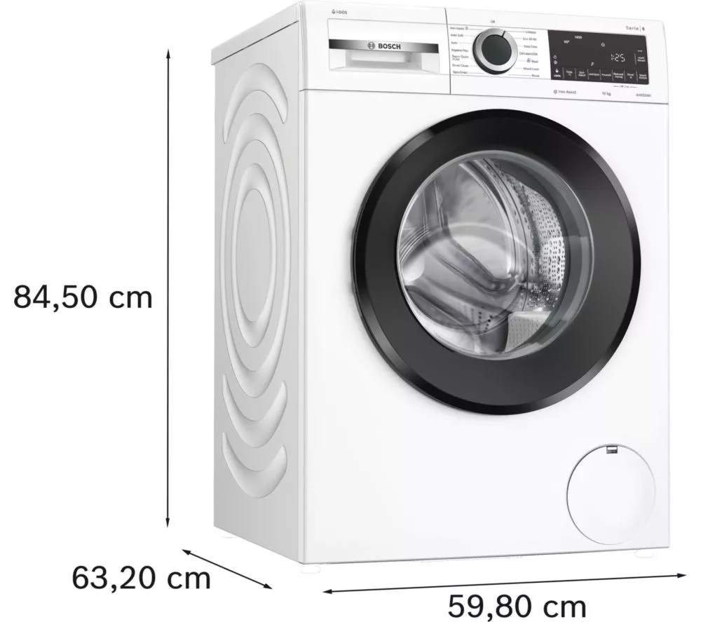 BOSCH Series 6 WGG254F1GB iDos AntiStain 10 kg 1400 Spin Washing Machine - White