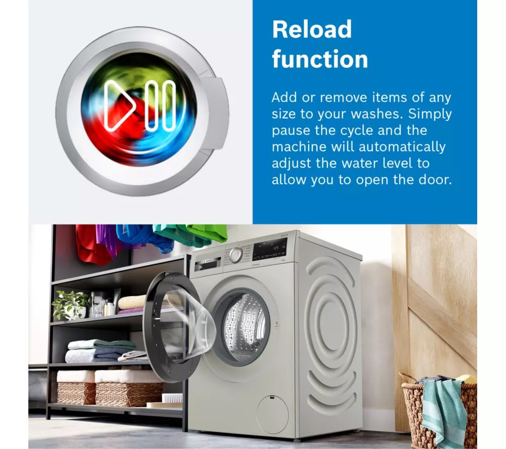 BOSCH Series 6 WGG254F1GB iDos AntiStain 10 kg 1400 Spin Washing Machine - White