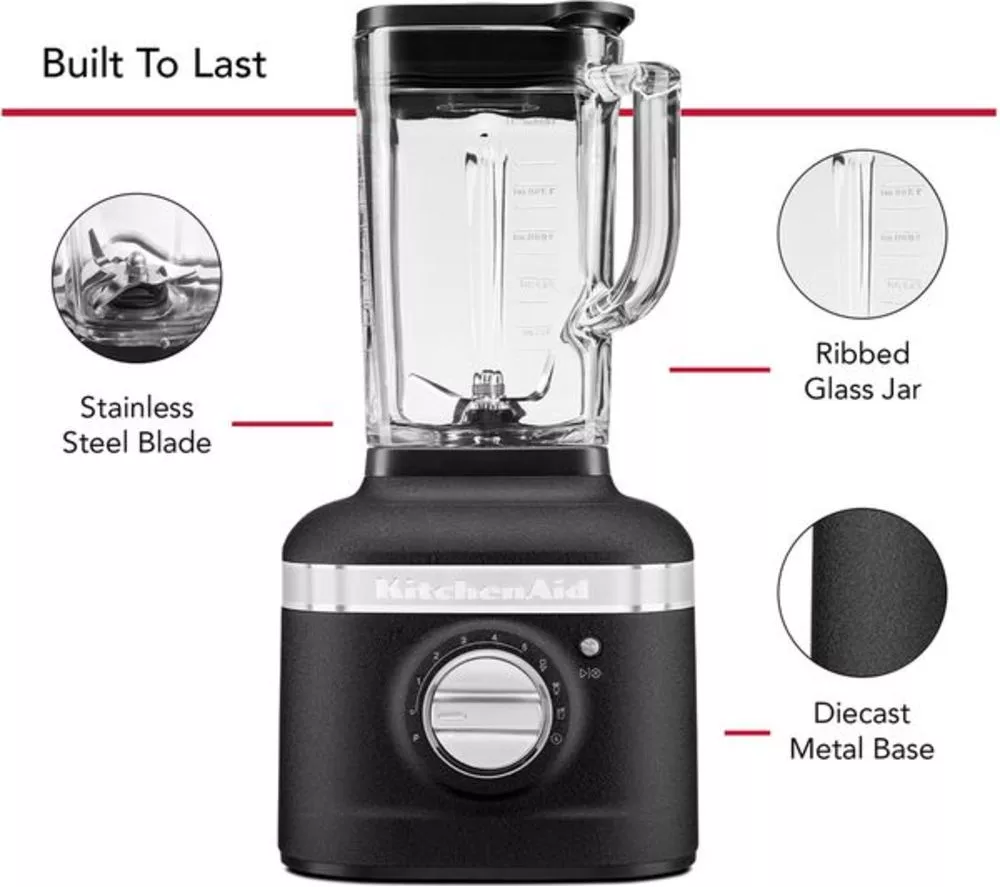 KITCHENAID Artisan K400 Blender - Cast Iron Black - Image 3