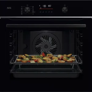 AEG 6000 SenseCook TS6PB521AB Electric Pyrolytic Oven - Black