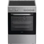 HOTPOINT Multiflow H6V5KMX/UK 60cm Electric Ceramic Cooker - Stainless Steel