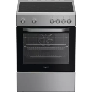 HOTPOINT Multiflow H6V5KMX/UK 60cm Electric Ceramic Cooker - Stainless Steel
