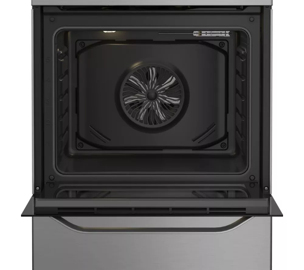 HOTPOINT Multiflow H6V5KMX/UK 60cm Electric Ceramic Cooker - Stainless Steel