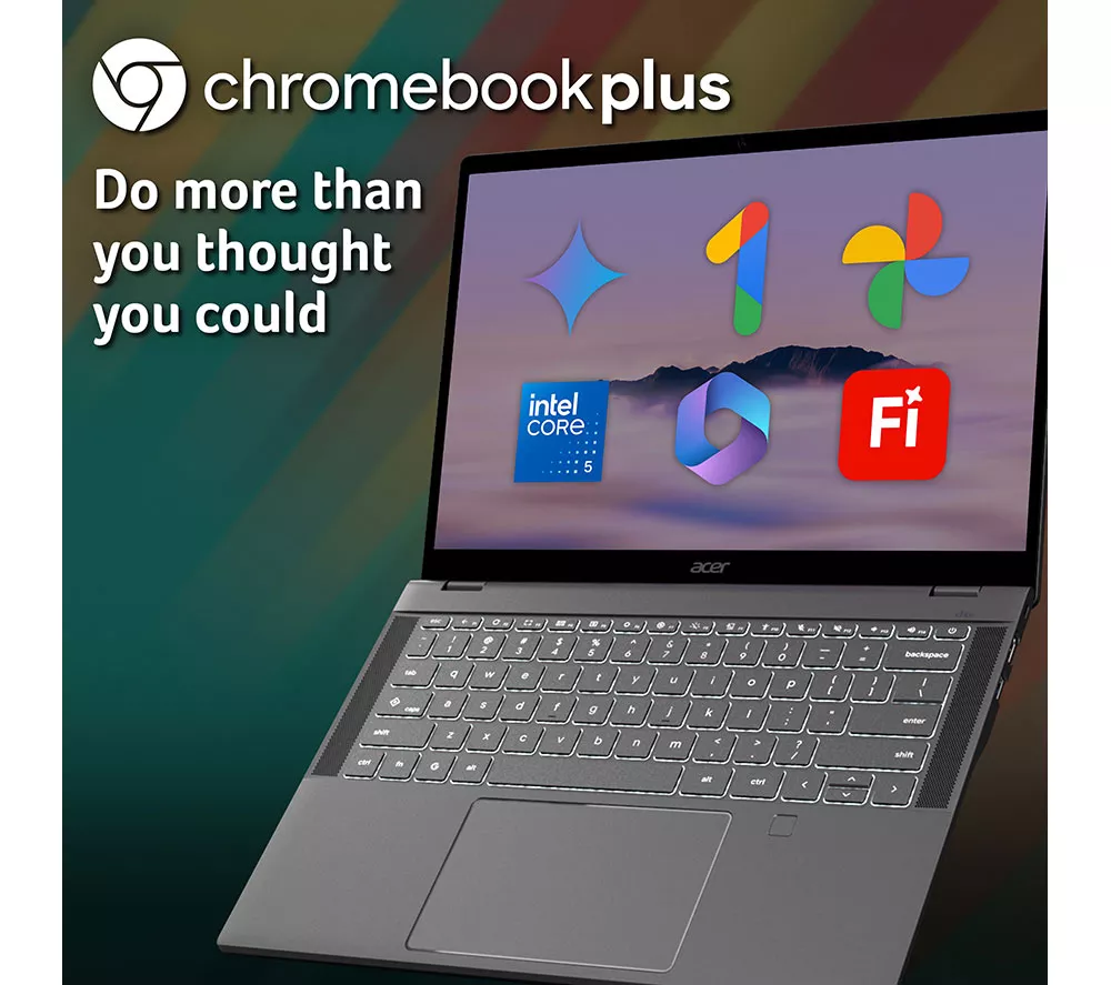 ACER 514 14" Chromebook Plus - Intel® Core™ 5, 512 GB SSD, Grey