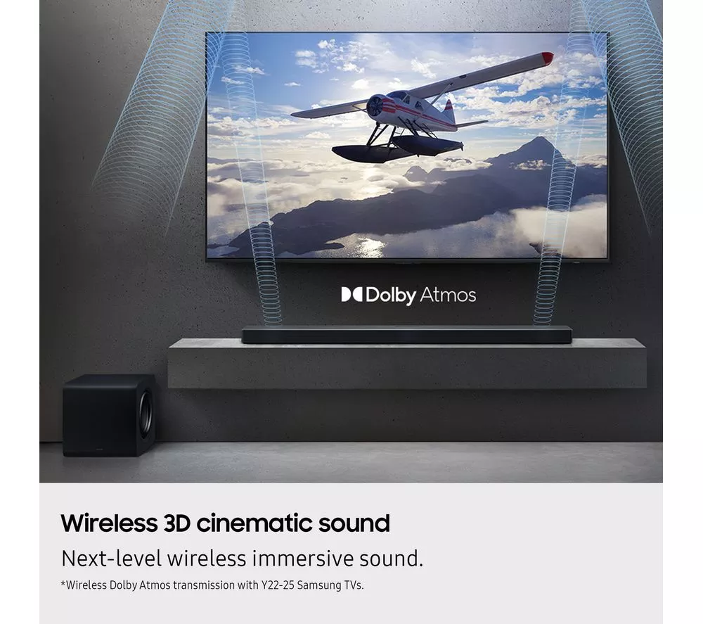 SAMSUNG HW-QS700F/XU 3.1.2 Wireless Sound Bar with Dolby Atmos & DTS Virtual:X