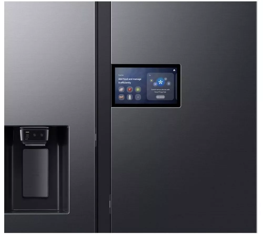 SAMSUNG Bespoke AI Series 9 AI Home RS90F64EDFEU American-Style Smart Fridge Freezer - Black