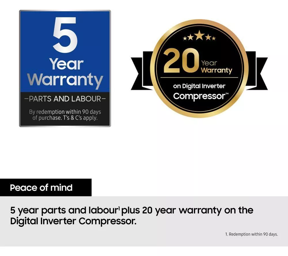 SAMSUNG Bespoke AI Series 9 AI Home RS90F64EDFEU American-Style Smart Fridge Freezer - Black