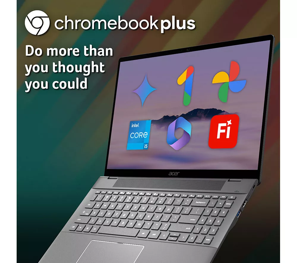 ACER 516 16" Chromebook Plus - Intel® Core™ i5, 256 GB SSD, Grey - Image 3