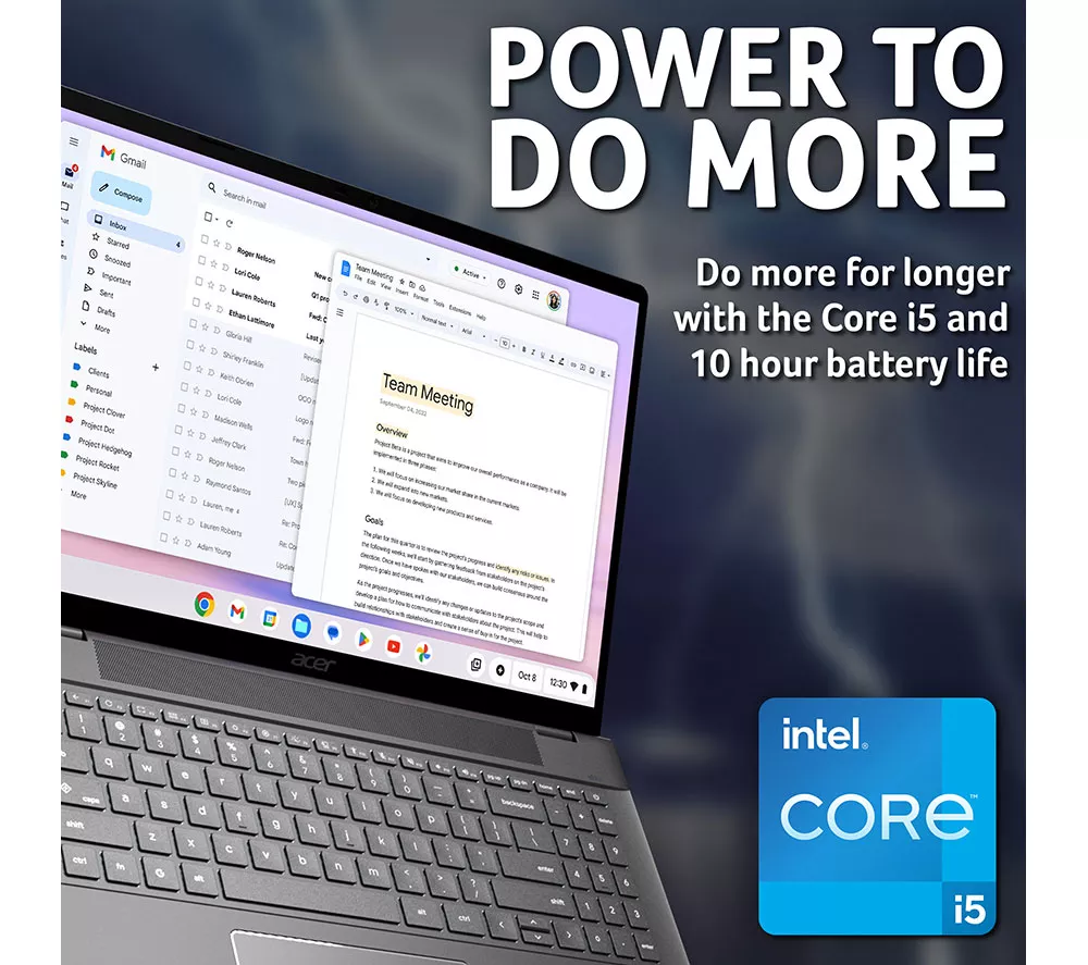 ACER 516 16" Chromebook Plus - Intel® Core™ i5, 256 GB SSD, Grey - Image 7