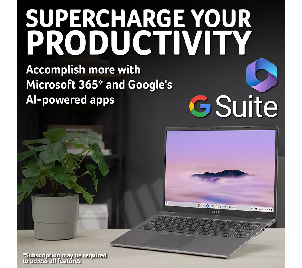 ACER 516 16" Chromebook Plus - Intel® Core™ i5, 256 GB SSD, Grey - Image 9