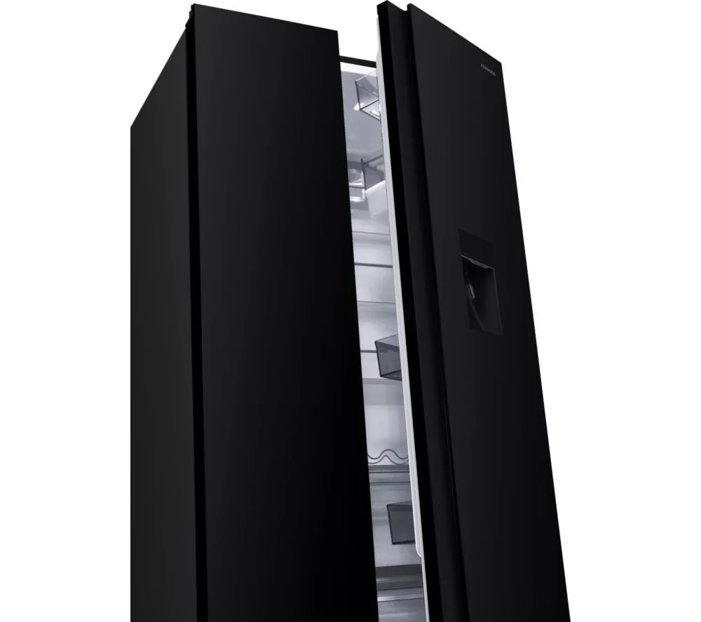 KENWOOD KSBSDBD25 American-Style Fridge Freezer - Black