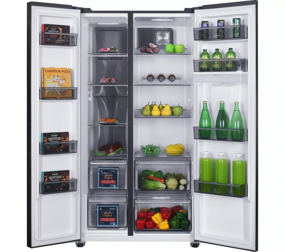 KENWOOD KSBSDBD25 American-Style Fridge Freezer - Black