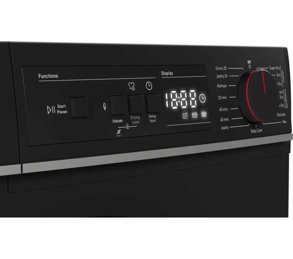 SHARP KD-NHA0S6GM1D-EN 10 kg Heat Pump Tumble Dryer - Matte Black - Image 11