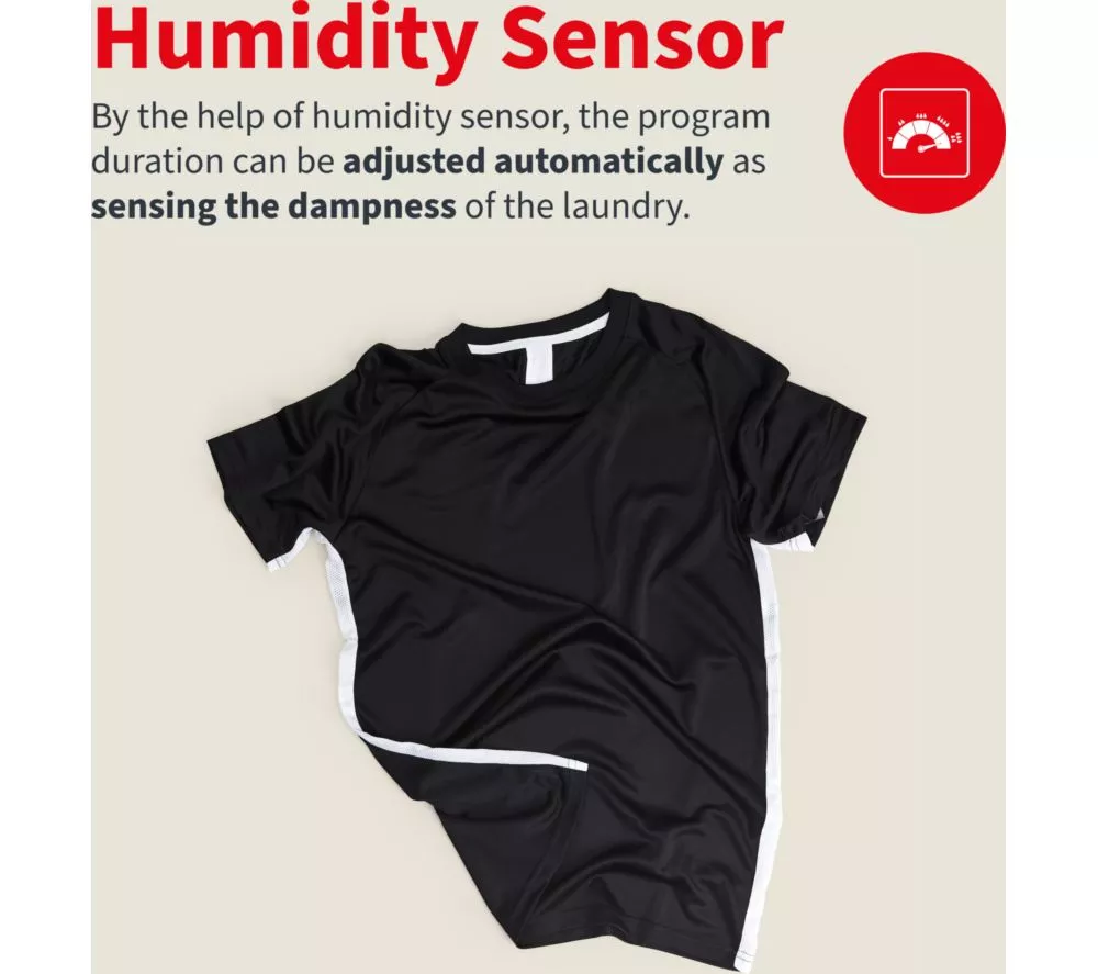 SHARP KD-NHA0S6GW1D-EN 10 kg Heat Pump Tumble Dryer - White - Image 7