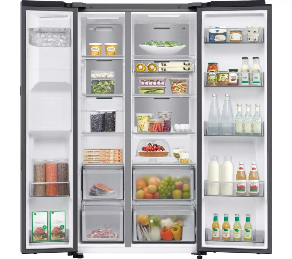 SAMSUNG Bespoke Series 9 AI Home RS90F64EETEU American-Style Smart Fridge Freezer - Silver - Image 2