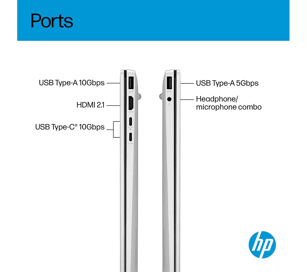 HP OmniBook 5 NGAI 16" Laptop, Copilot+ PC - AMD Ryzen AI 7, 512 GB SSD, Glacier Silver - Image 11