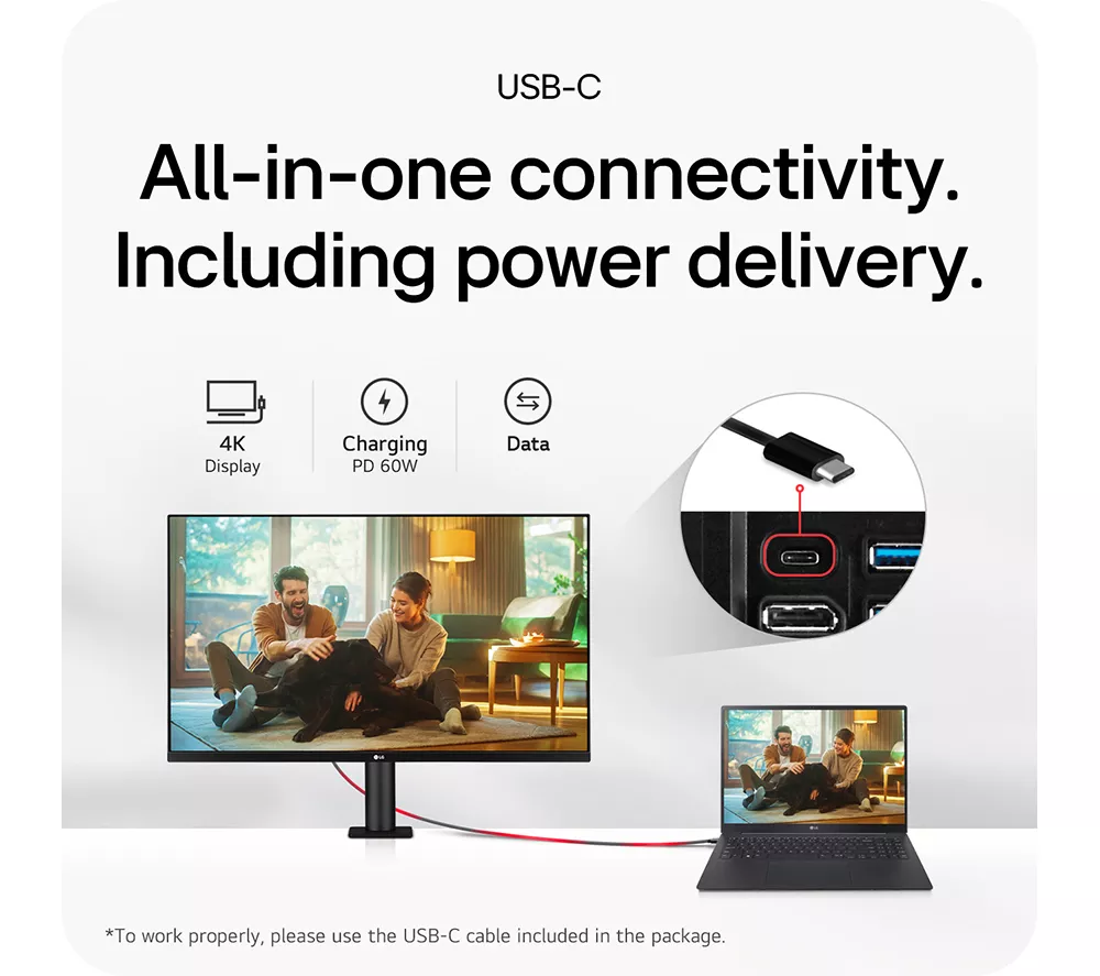 LG UltraFine Ergo 32UN880-B.AEK 4K Ultra HD 31.5" Nano IPS LCD Monitor - Black - Image 4