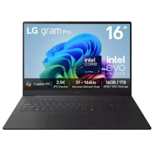 LG gram Pro 16Z90TS-G.AU79A1 16" Laptop, Copilot+ PC - Intel® Core™ Ultra 7, 1 TB SSD, Grey