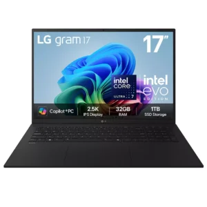 LG gram 17 17Z90TL-G.AU88A1 17" Laptop, Copilot+ PC - Intel® Core™ Ultra 7, 1 TB SSD, Black
