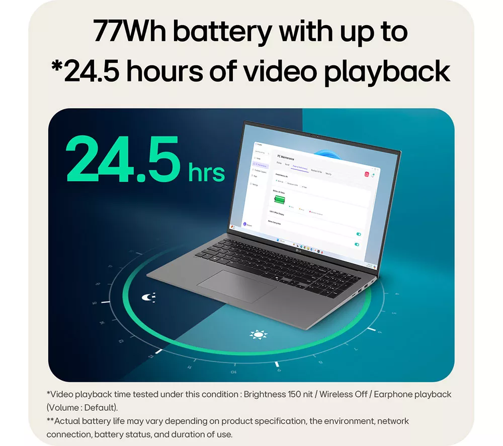 LG gram 17 17Z90TL-G.AU88A1 17" Laptop, Copilot+ PC - Intel® Core™ Ultra 7, 1 TB SSD, Black - Image 5