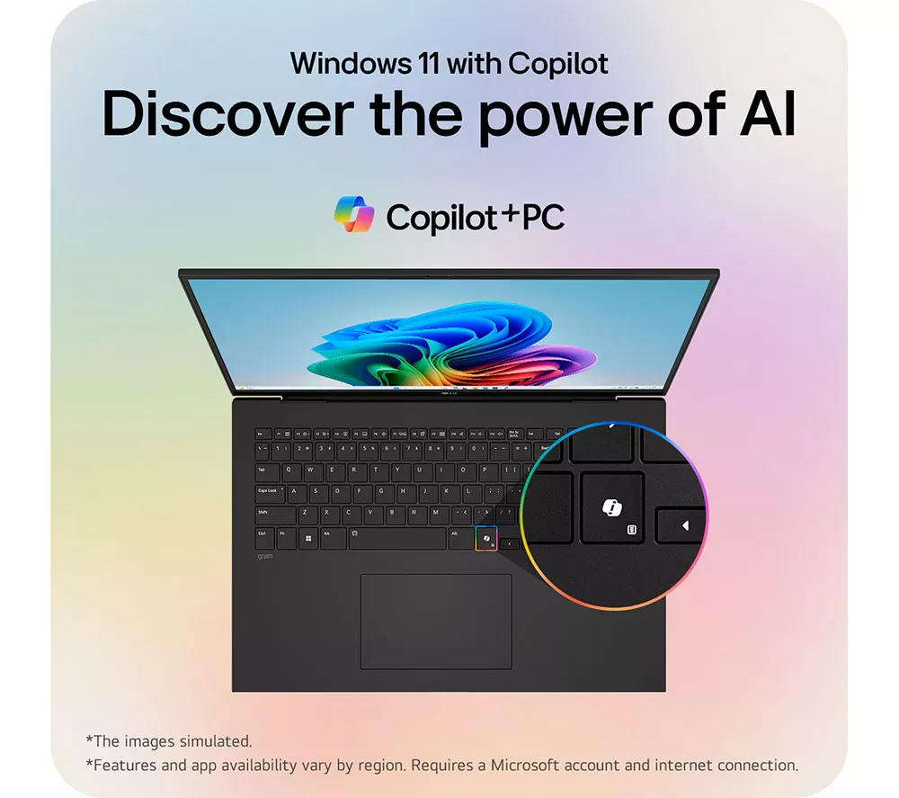 LG gram 17 17Z90TL-G.AU88A1 17" Laptop, Copilot+ PC - Intel® Core™ Ultra 7, 1 TB SSD, Black - Image 9