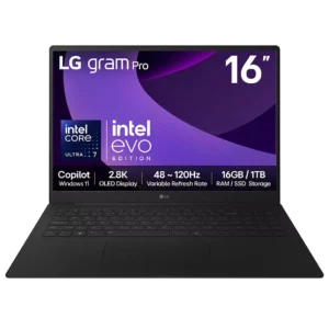 LG gram Pro 16Z90TP-K.AA78A1 16" Laptop - Intel® Core™ Ultra 7, 1 TB SSD, Black