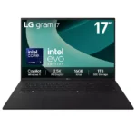 LG gram 17 17Z90T-G.AA78A1 17" Laptop, Copilot - Intel® Core™ Ultra 7, 1 TB SSD, Black