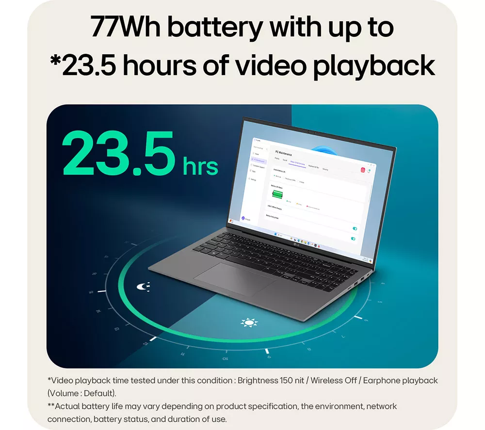 LG gram 16 16Z90T-G.AA78A1 16" Laptop, Copilot - Intel® Core™ Ultra 7, 1 TB SSD, Black - Image 5