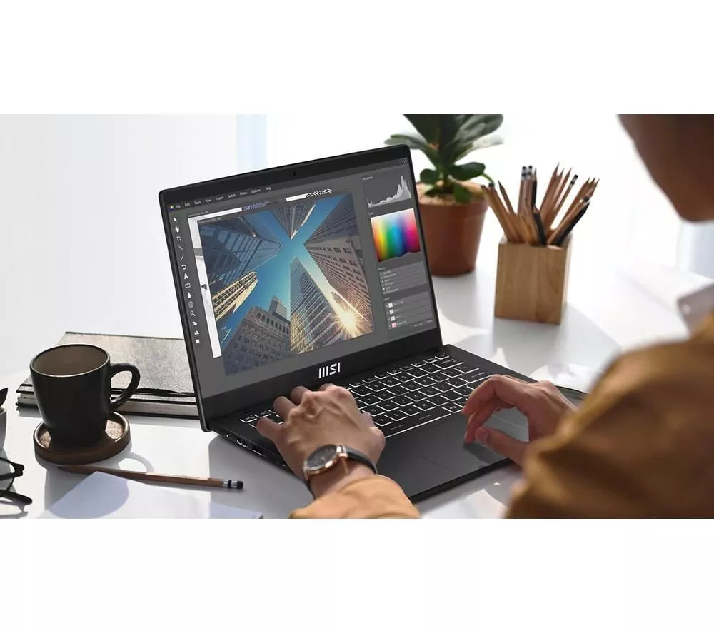 MSI Modern 14 C7M-407UK 14" Laptop - AMD Ryzen 5, 512 GB SSD, Black