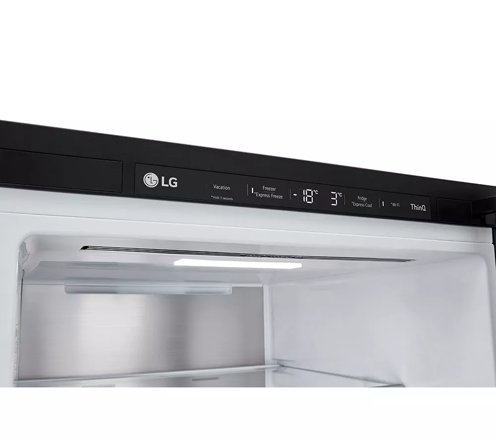 LG InstaView GBG5160CEV Smart 60/40 Fridge Freezer - Essence Black Steel