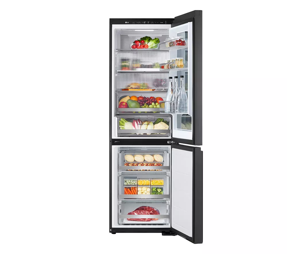 LG InstaView GBG5160CEV Smart 60/40 Fridge Freezer - Essence Black Steel