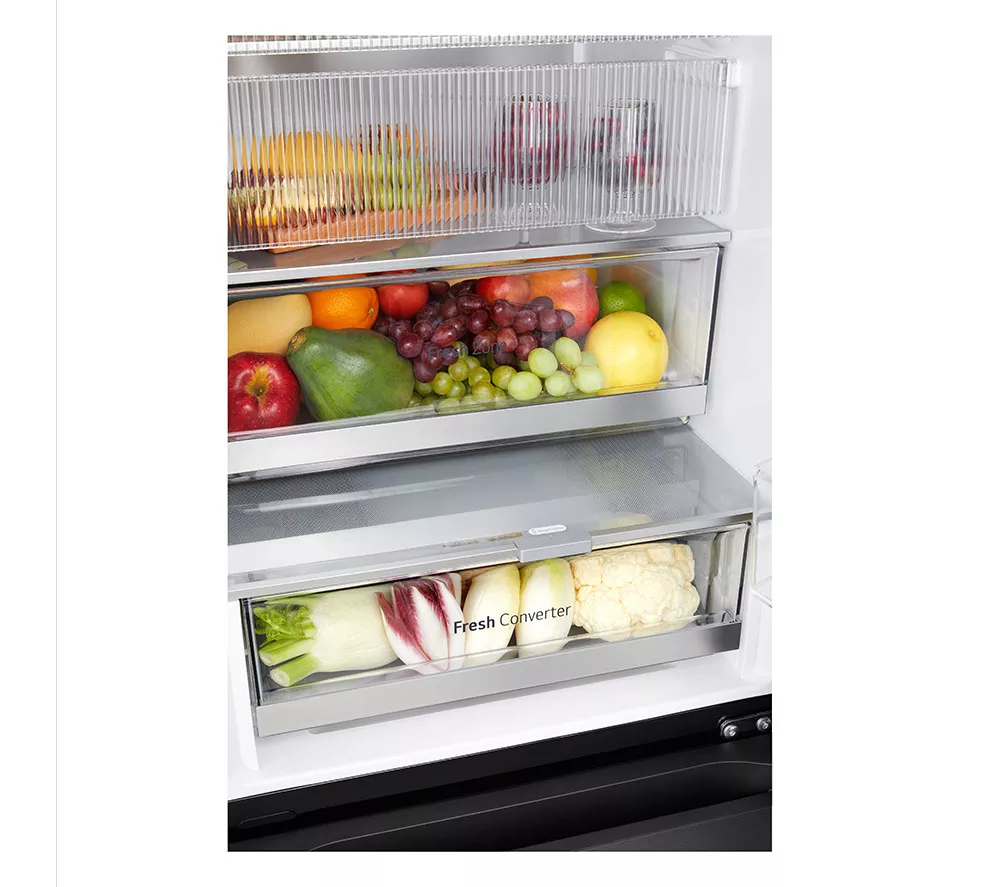 LG InstaView GBG5160CEV Smart 60/40 Fridge Freezer - Essence Black Steel