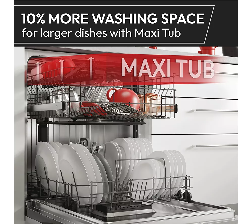 HOOVER H-Dish 500 HF 4B7F0W-80 Full-size WiFi-enabled Dishwasher - White - Image 4