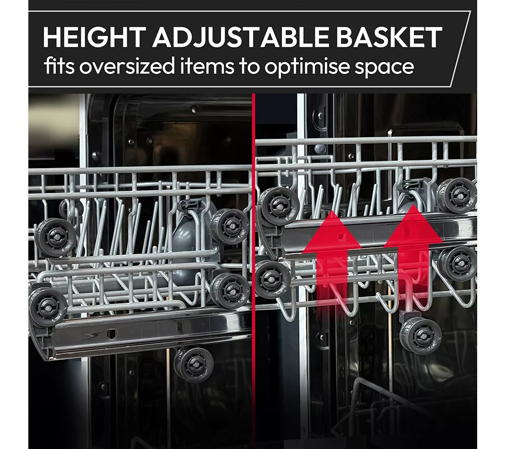 HOOVER H-Dish 500 HF 4B7F0W-80 Full-size WiFi-enabled Dishwasher - White - Image 8