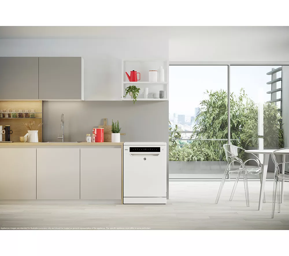 HOOVER H-Dish 500 HF 4B7F0W-80 Full-size WiFi-enabled Dishwasher - White - Image 11