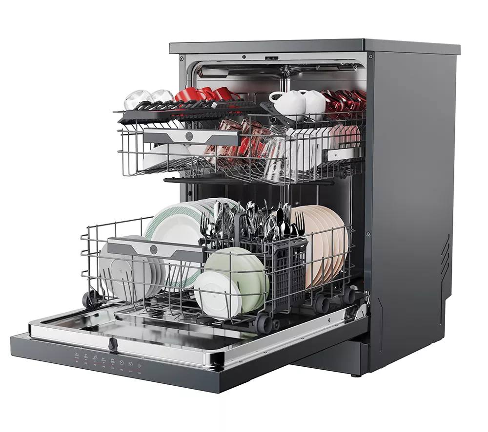 HOOVER H-Dish 500 HF 4B7F0A-80 Full-size WiFi-enabled Dishwasher - Anthracite - Image 3
