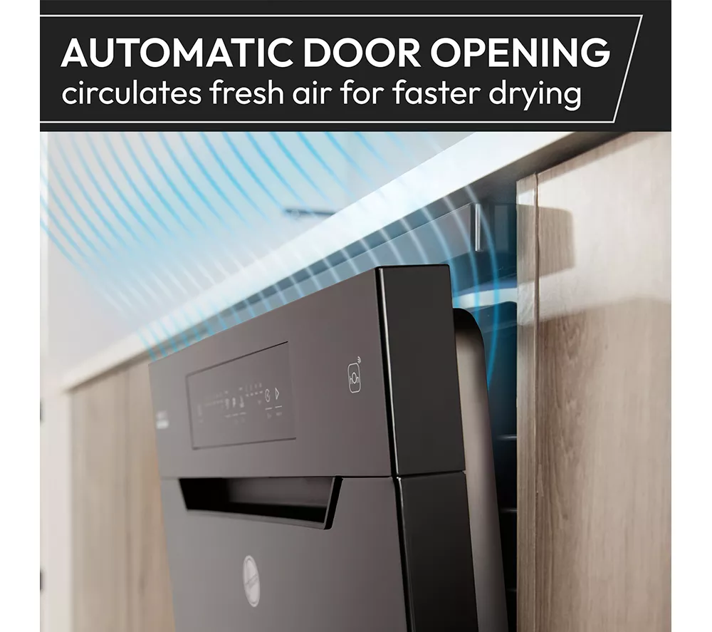HOOVER H-Dish 500 HF 4B7F0A-80 Full-size WiFi-enabled Dishwasher - Anthracite - Image 6