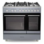 KENWOOD CK600DF-SL 90 cm Dual Fuel Range Cooker – Slate Grey & Chrome