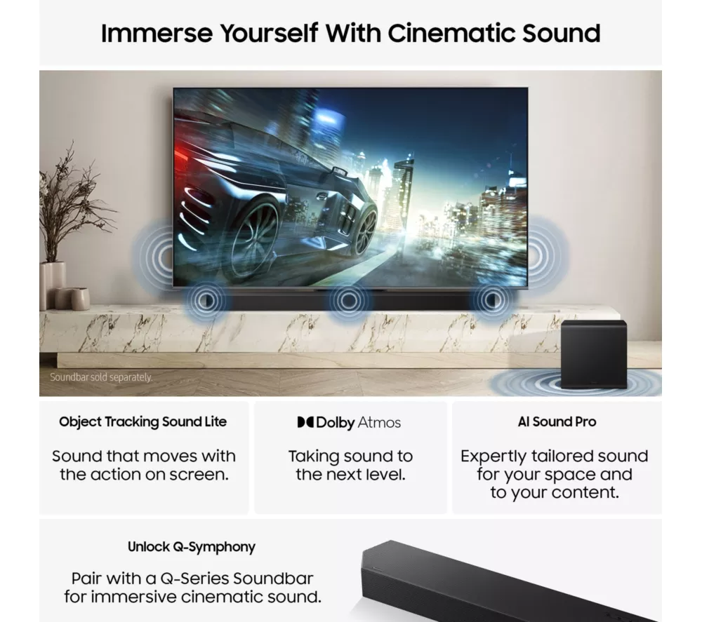 SAMSUNG QN85F 75" Neo QLED 4K Mini LED Vision AI Smart TV 2025 - QE75QN85F