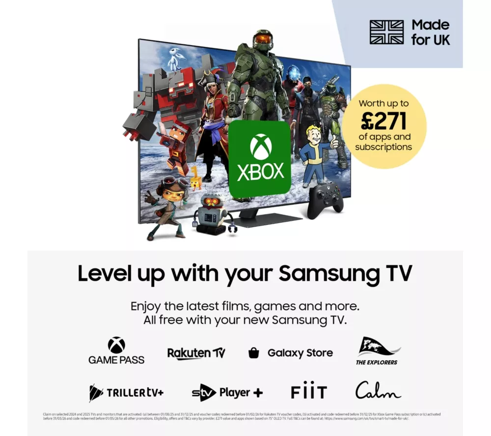 SAMSUNG QN85F 75" Neo QLED 4K Mini LED Vision AI Smart TV 2025 - QE75QN85F