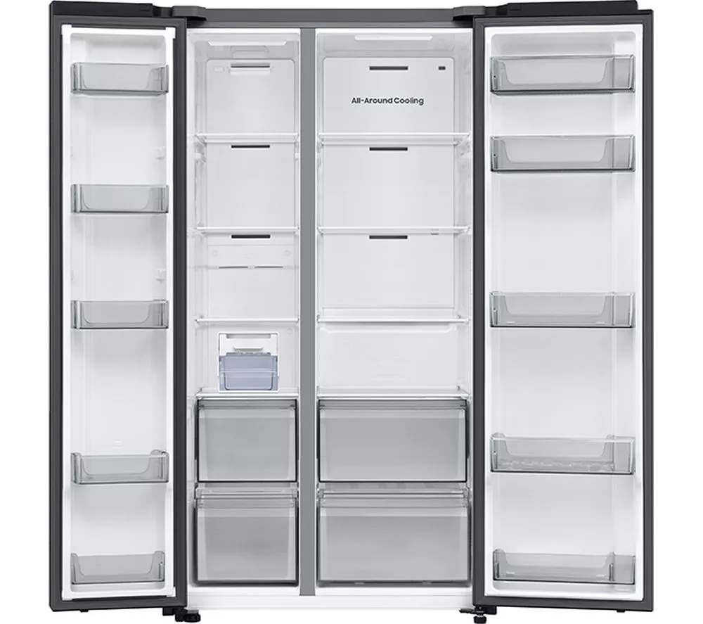 SAMSUNG Series 6 SpaceMax RS70F65QEFEU American-Style Smart Fridge Freezer - Black