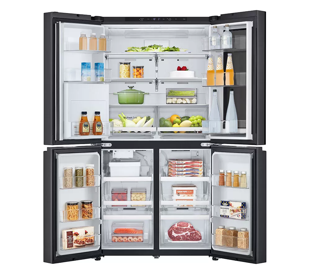 LG InstaView GMK960EV2E American-style Smart Fridge Freezer - Essence Black Steel