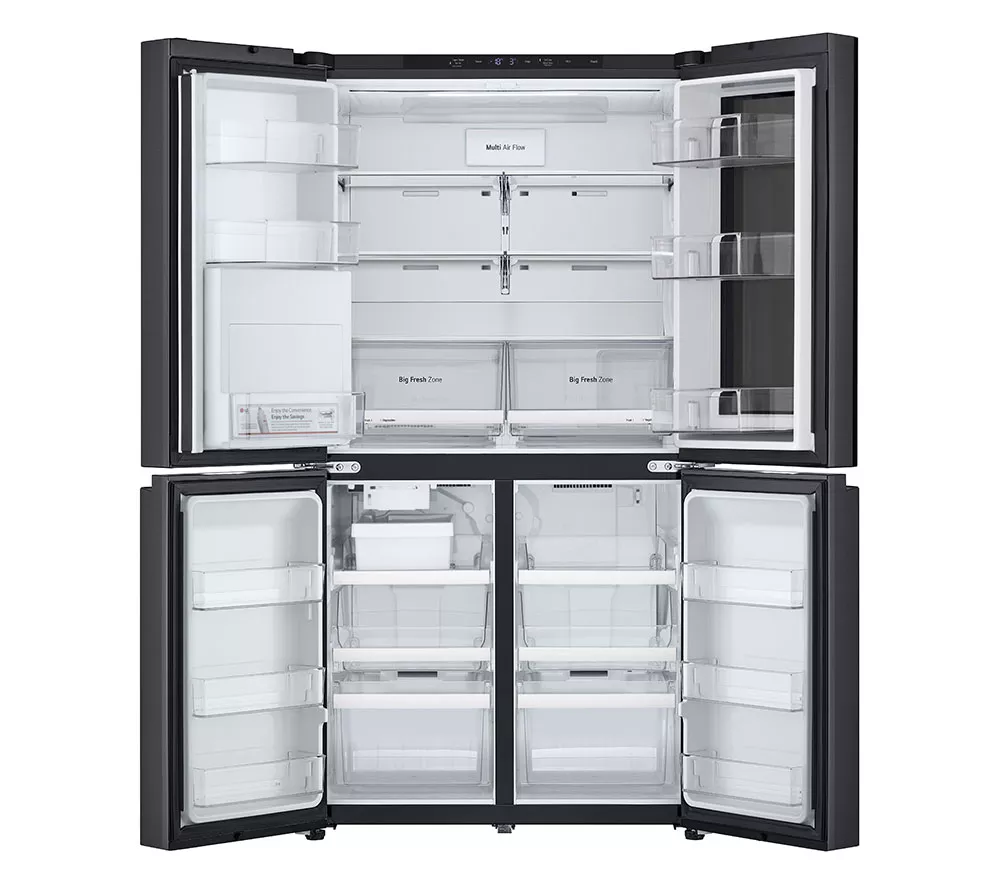 LG InstaView GMK960EV2E American-style Smart Fridge Freezer - Essence Black Steel