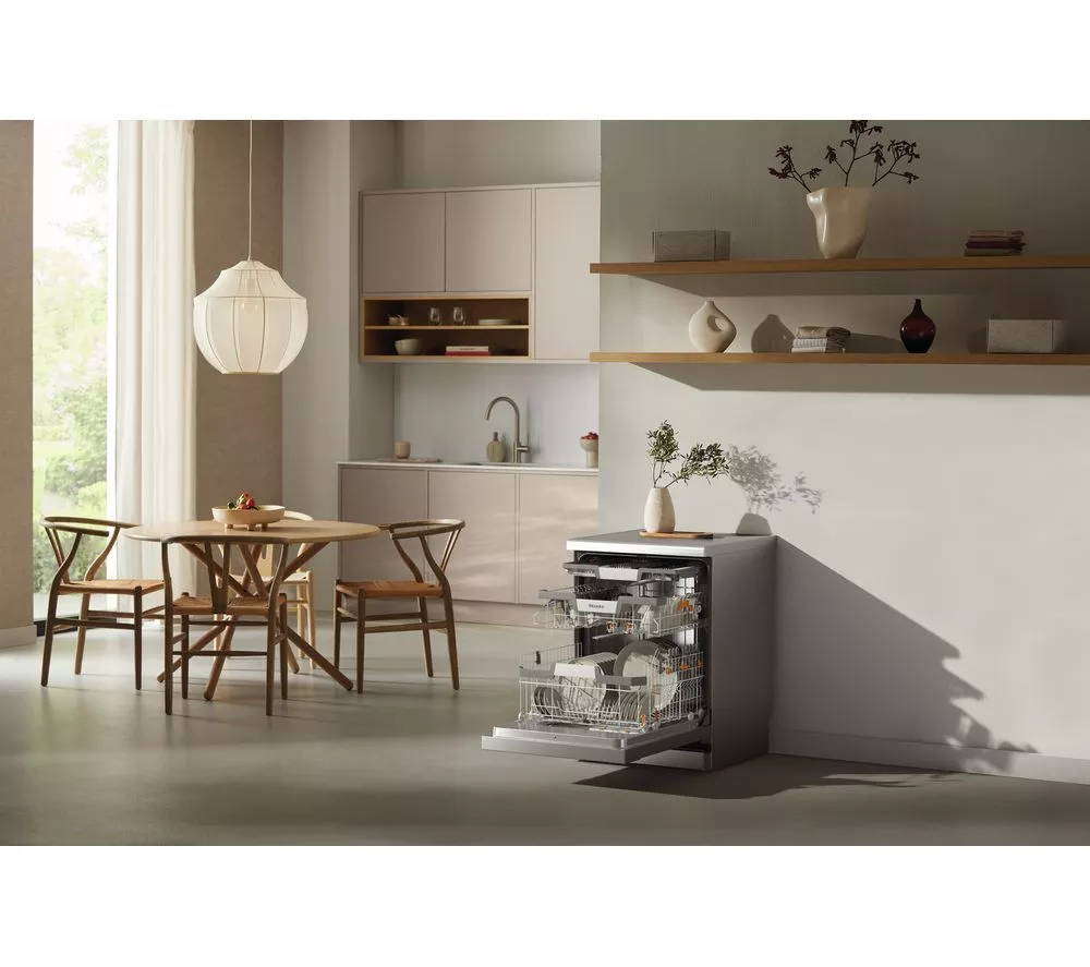 MIELE AutoDos G7040 SC Full-size WiFi-enabled Dishwasher - Clean Steel