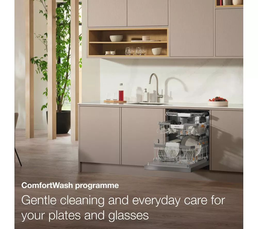 MIELE AutoDos G7040 SC Full-size WiFi-enabled Dishwasher - Clean Steel