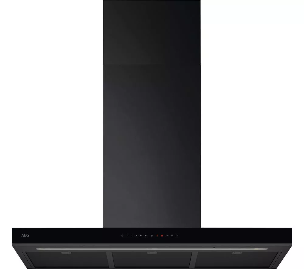 AEG AuroraTech GB87D91CB Chimney Cooker Hood - Black
